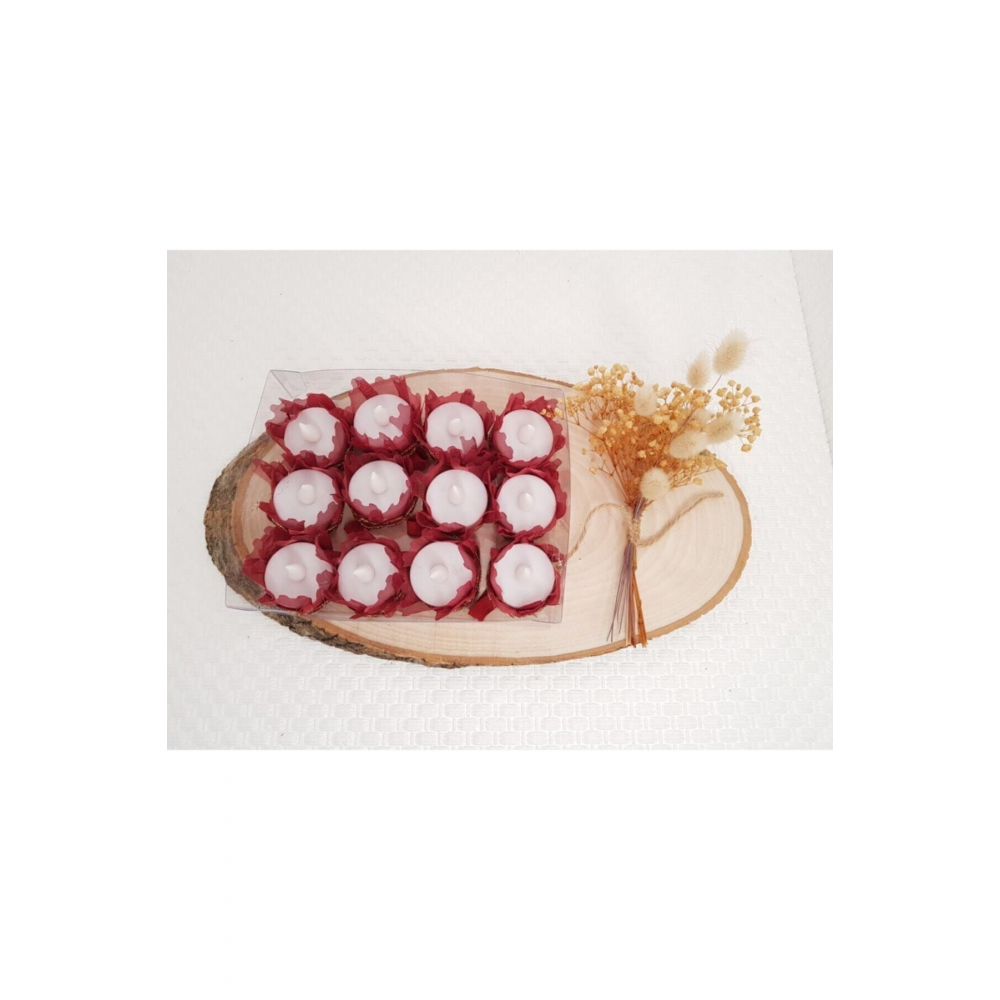 Bordo Ledli El Mumu 12 Adet El Yakmaz