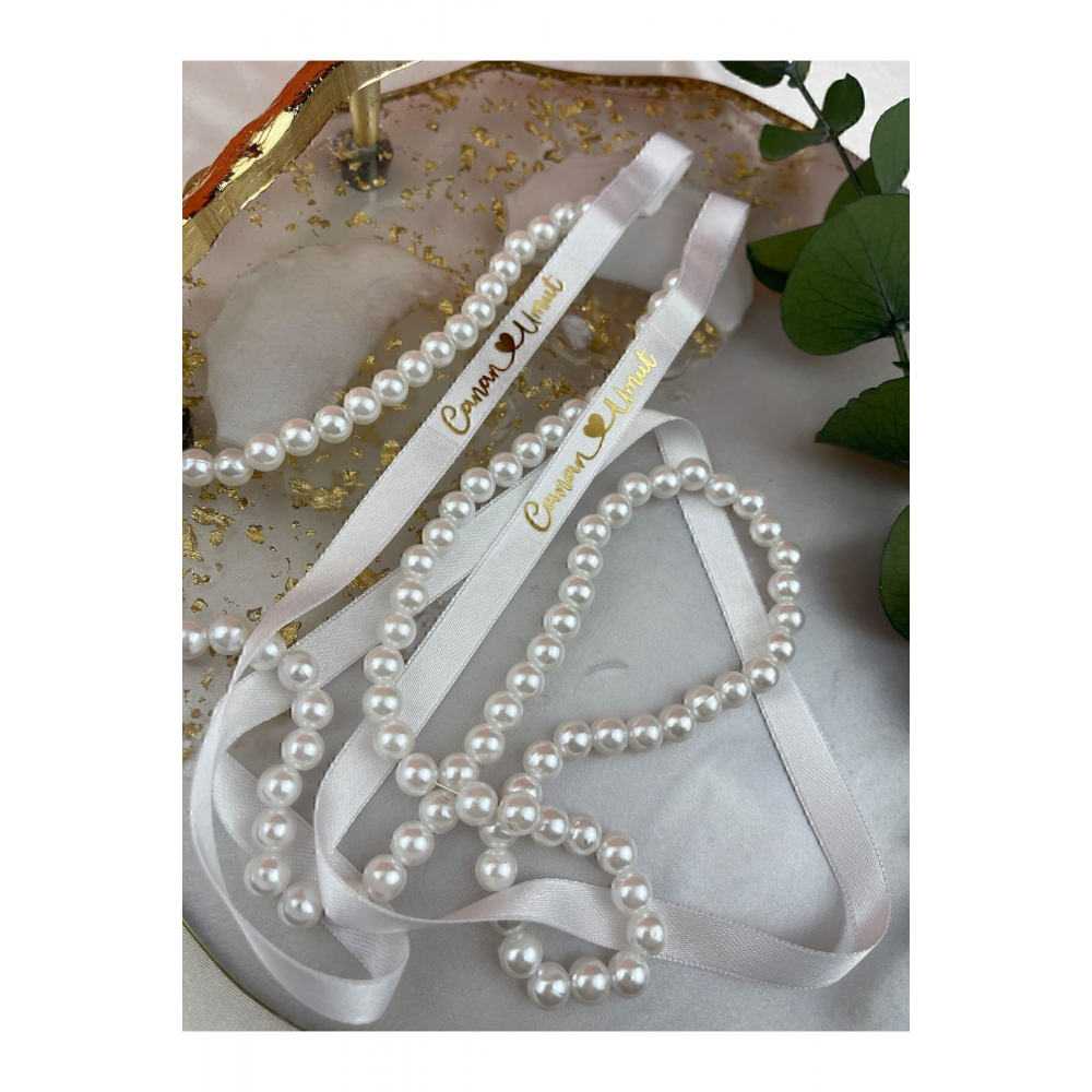 Incili Isimli Yüzük Kurdelesi Söz Kurdelesi Ve Nişan Kurdelesi Damat Kahvesi Peçete Hediyeli