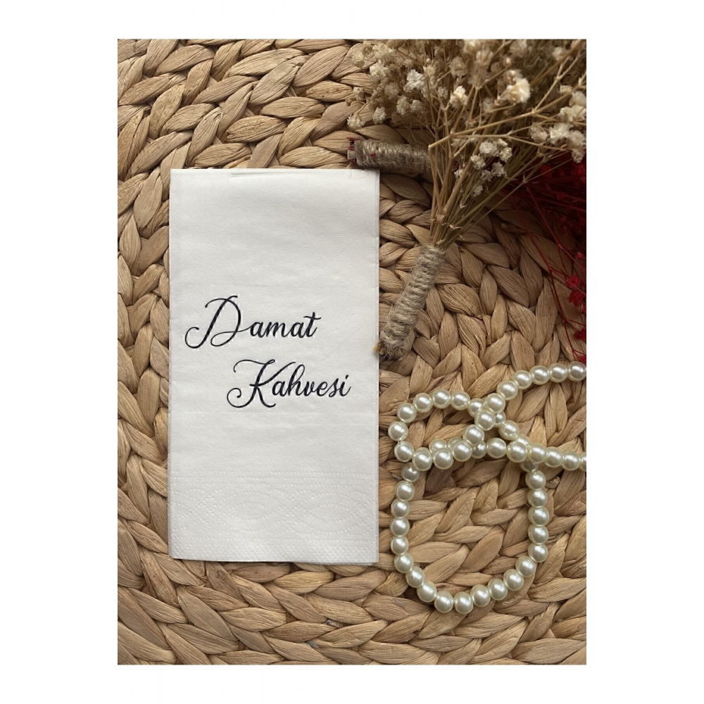 Incili Isimli Yüzük Kurdelesi Söz Kurdelesi Ve Nişan Kurdelesi Damat Kahvesi Peçete Hediyeli