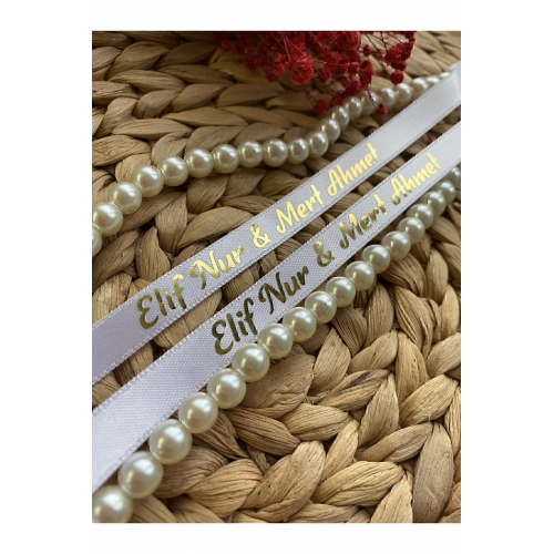 Incili Isimli Yüzük Kurdelesi Söz Ve Nişan Kurdelesi Damat Kahvesi Peçete Hediyeli