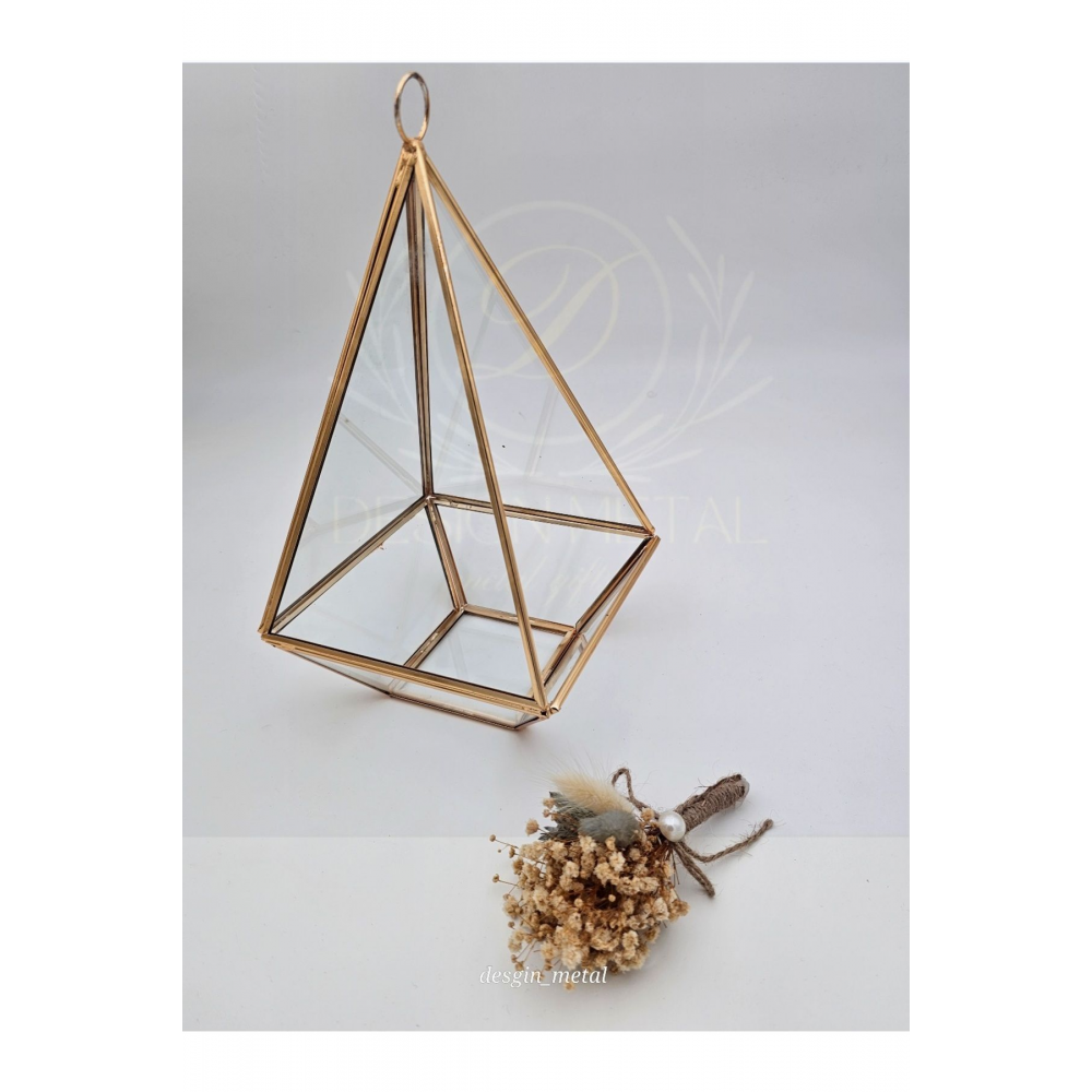 PIRAMIT CAM KUTU KAPAKSIZ MUMLUK  CIKOLATA ICIN