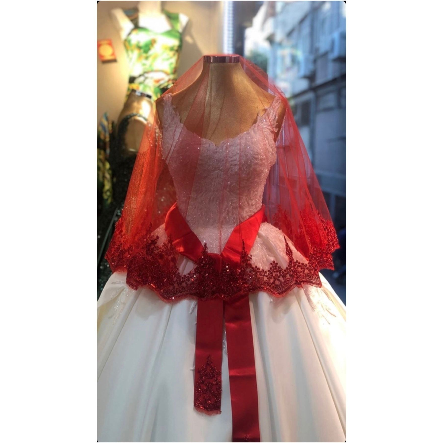 Güpürlü Gelin Duvağı Seti Düğün Yüz Örtüsü Kına Gecesi Nikah Duvak Kuşak Eldiven