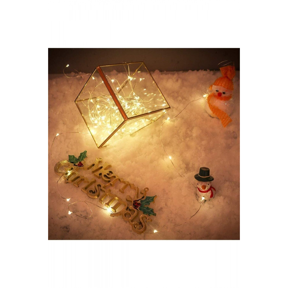 5 Metre Pilli Peri Dekor Işık Günışığı, Dekoratif Lamba Gün Işığı Yılbaşı Çam Ağacı Ev Süslemeli