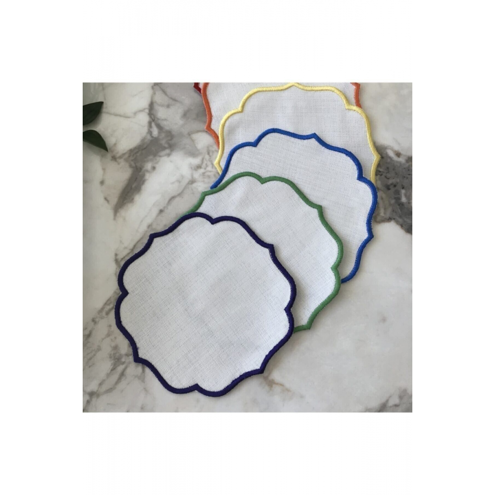 6'lı Sade Kokteyl Peçetesi | Renkli