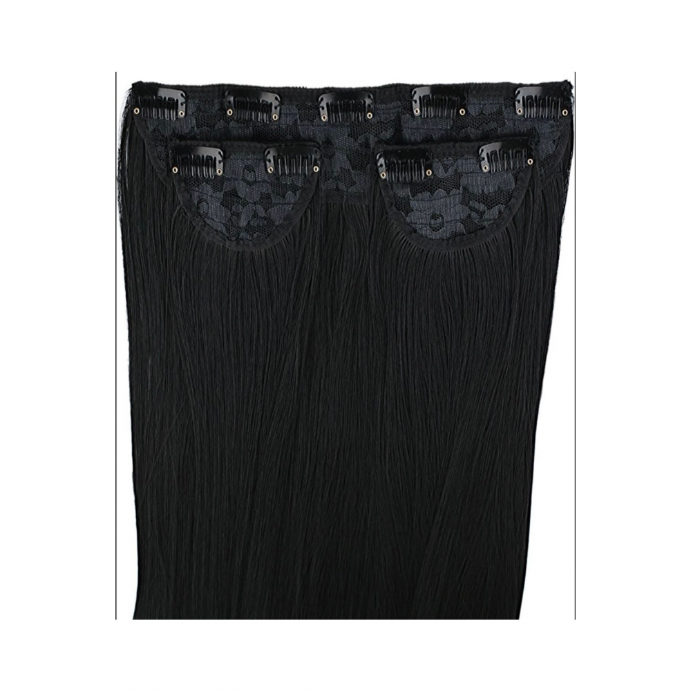 Yarımay+2 Yan Siyah Düz Çıt Çıt 3 Parça - 75 Cm