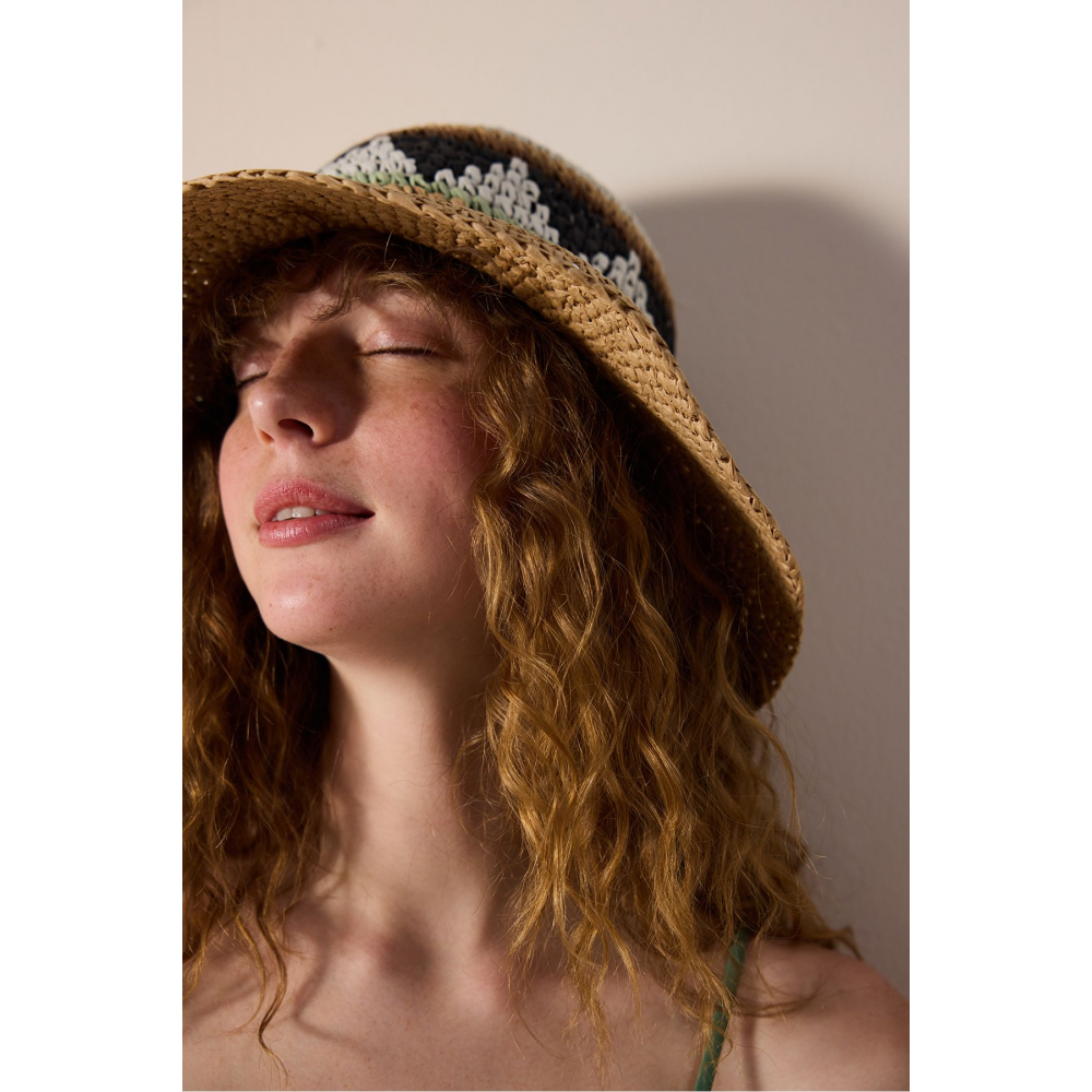 Ethnic Çok Renkli Plaj Şapkası