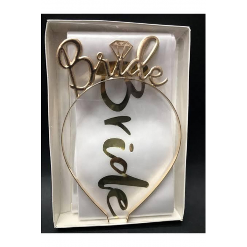 Bride To Be Taç Kuşak Set Kaliteli Baskı