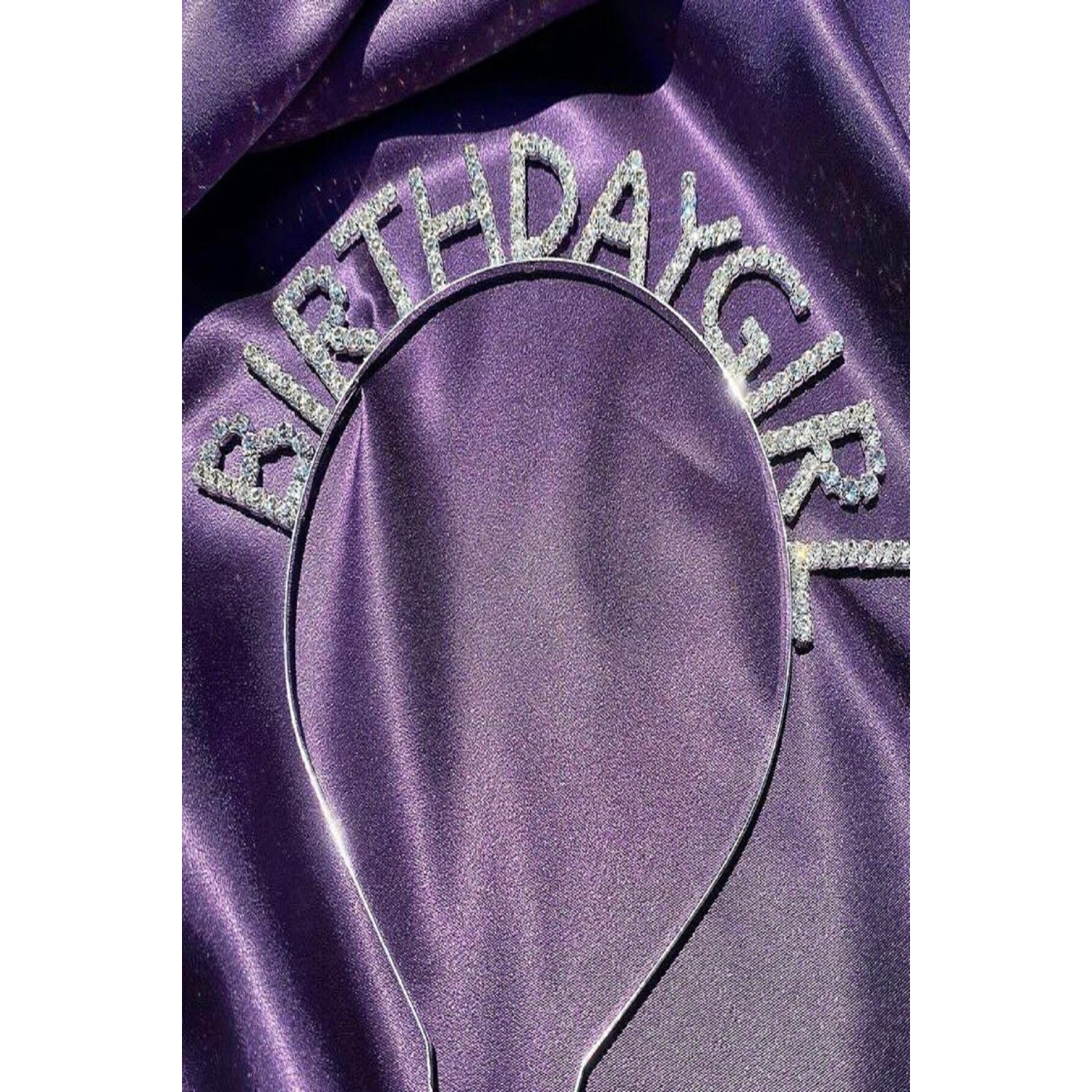 Gold Renk Metal Taşlı Birthday Girl Yazılı Doğum Günü Parti Tacı