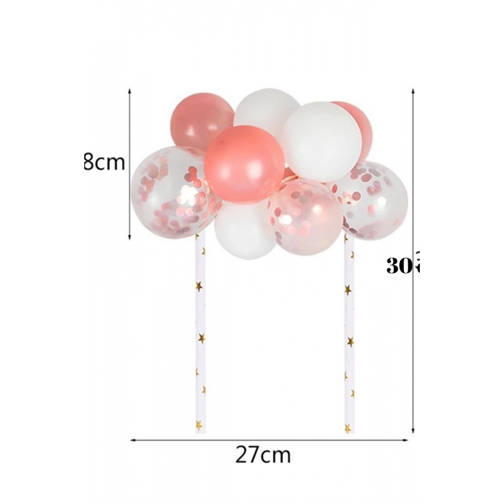 Rose Balon Pasta Süsü