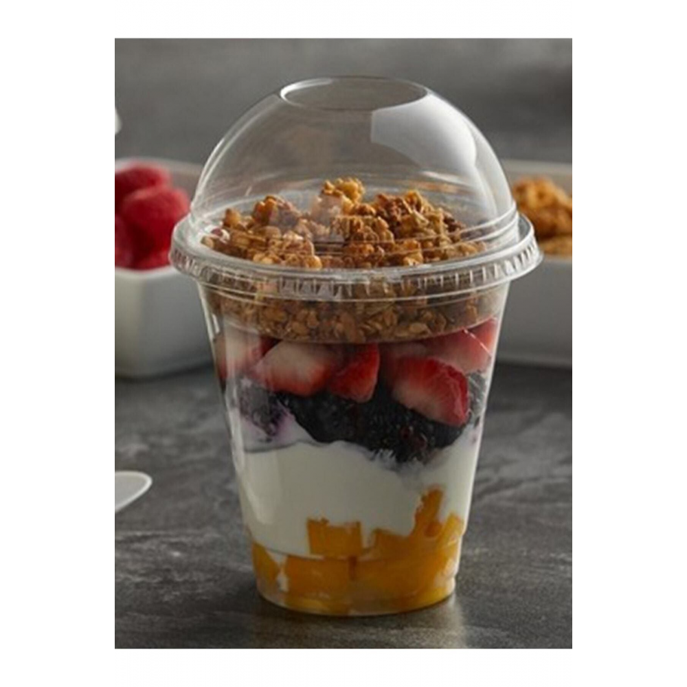 350 cc Pet Plastik Milkshake Limonata Bardağı Kapaklı  50 Adet