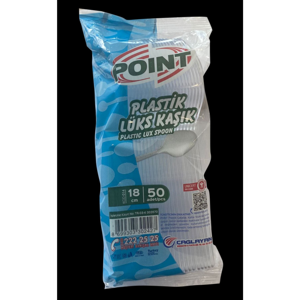 Plastik Lüks Kaşık 100 Adet