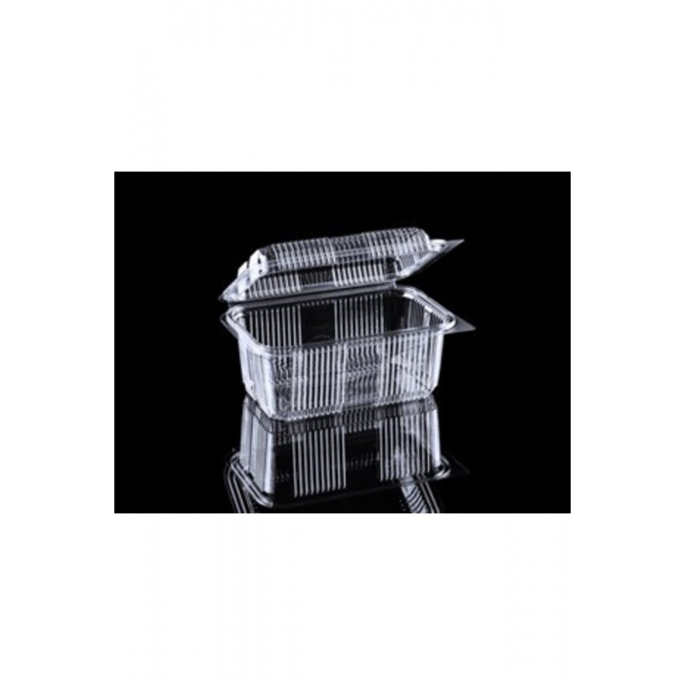 Mg Home Plastik Sızdırmaz Kap 1000 gr Cc Kullan At Tek Kullanımlık Plastik Kapaklı Kase 25 Adet