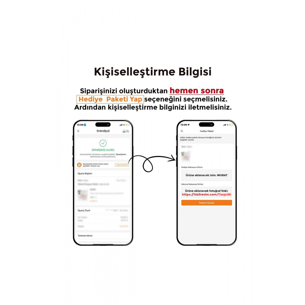 Kişiye Özel Tasarım Hediye Kutusu