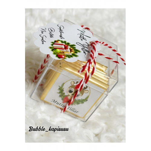 Neşeli Atölyem Mika Kutu Içerisinde 5 Adet Yılbaşı Çikolatası