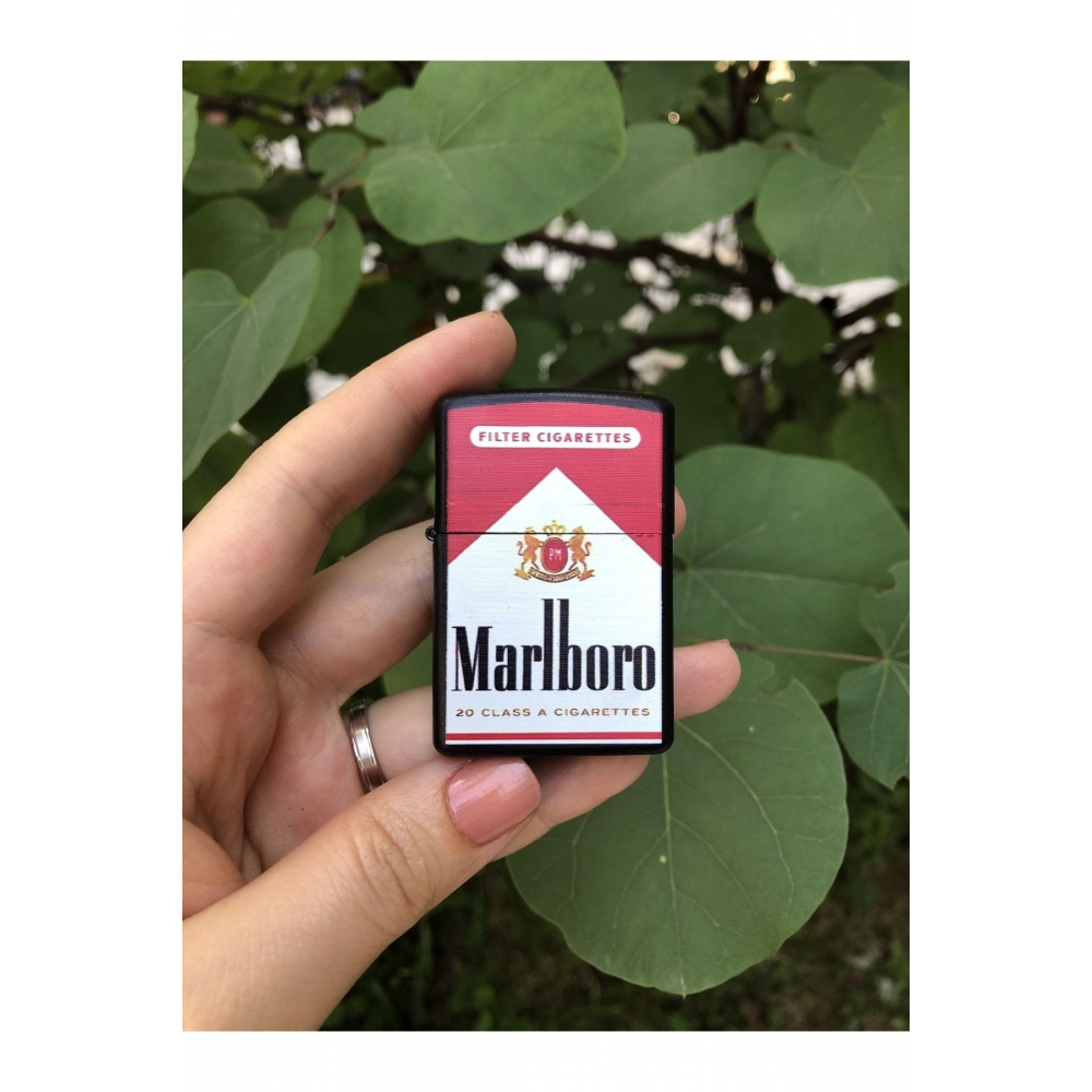 Marlboro - Benzinli Metal Çakmak Uv Baskı