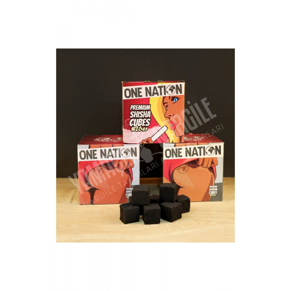 Nargile Kömürü – 64’lü Küp | %100 Hindistan Cevizi, Katkısız, Az Kül