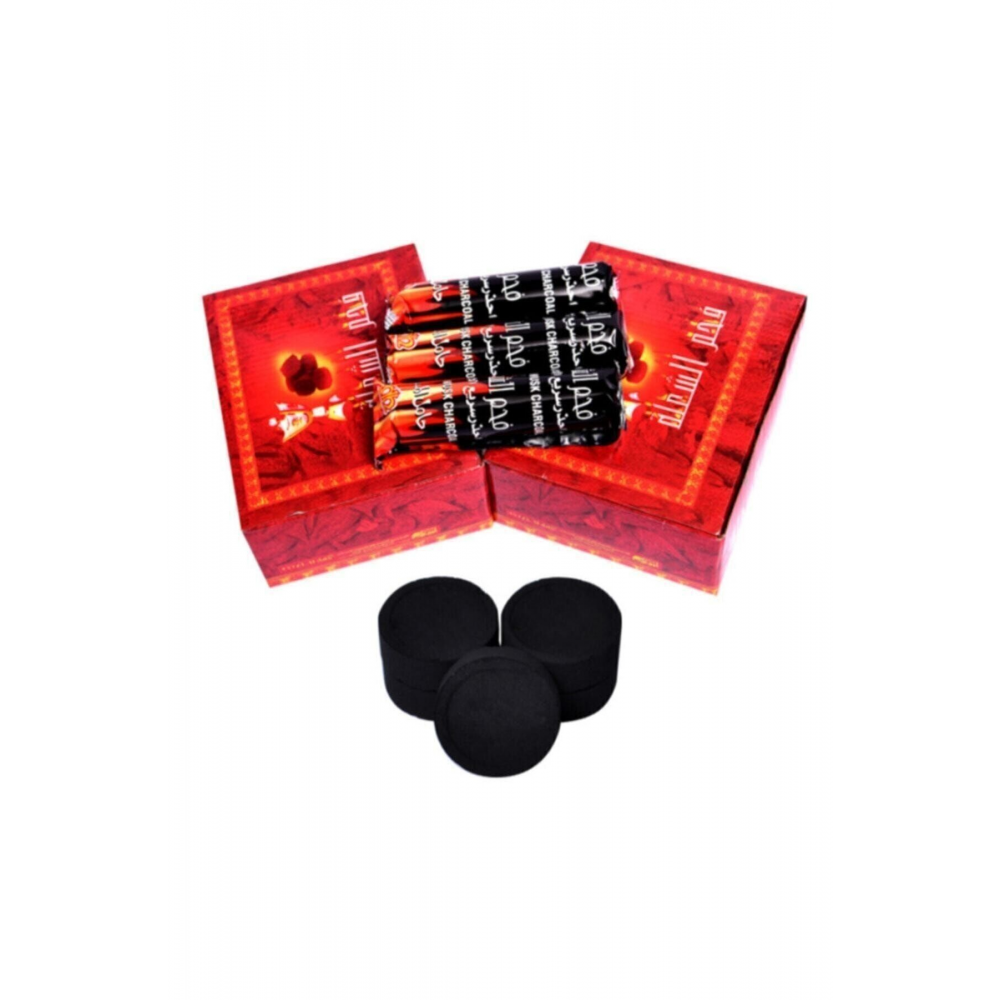 Çakmakla Kendiliğinden Yanan Barutlu Nargile Kömürü 100 Adet