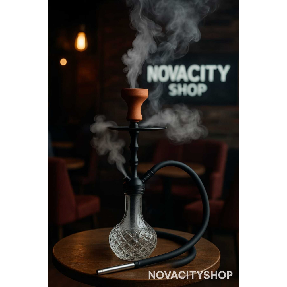 Novacıtyshop Siyah Konya Kilitli Nargile Takımı Klasik 65 Cm