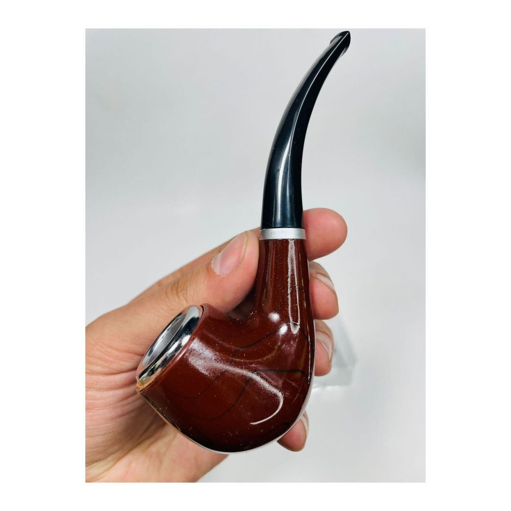 Bigpipe Marka Ahşap Görünümlü Sert Akrilik Pipo //10cm