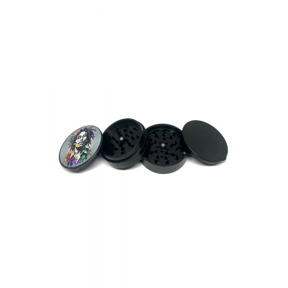 4 Katlı 60mm Plastik Tütün Öğütücü Grinder