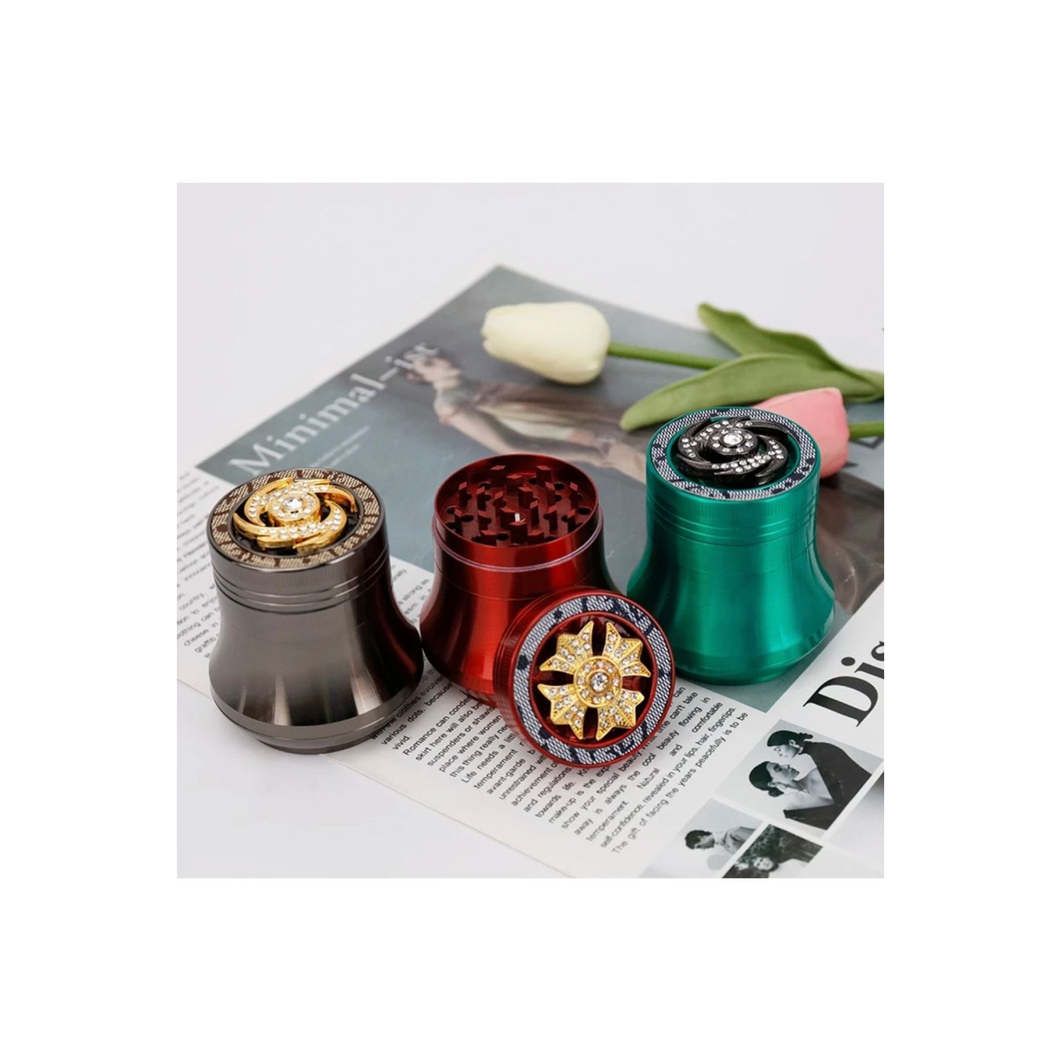 63mm Metal 4 Katlı Tütün Öğütücü Grinder