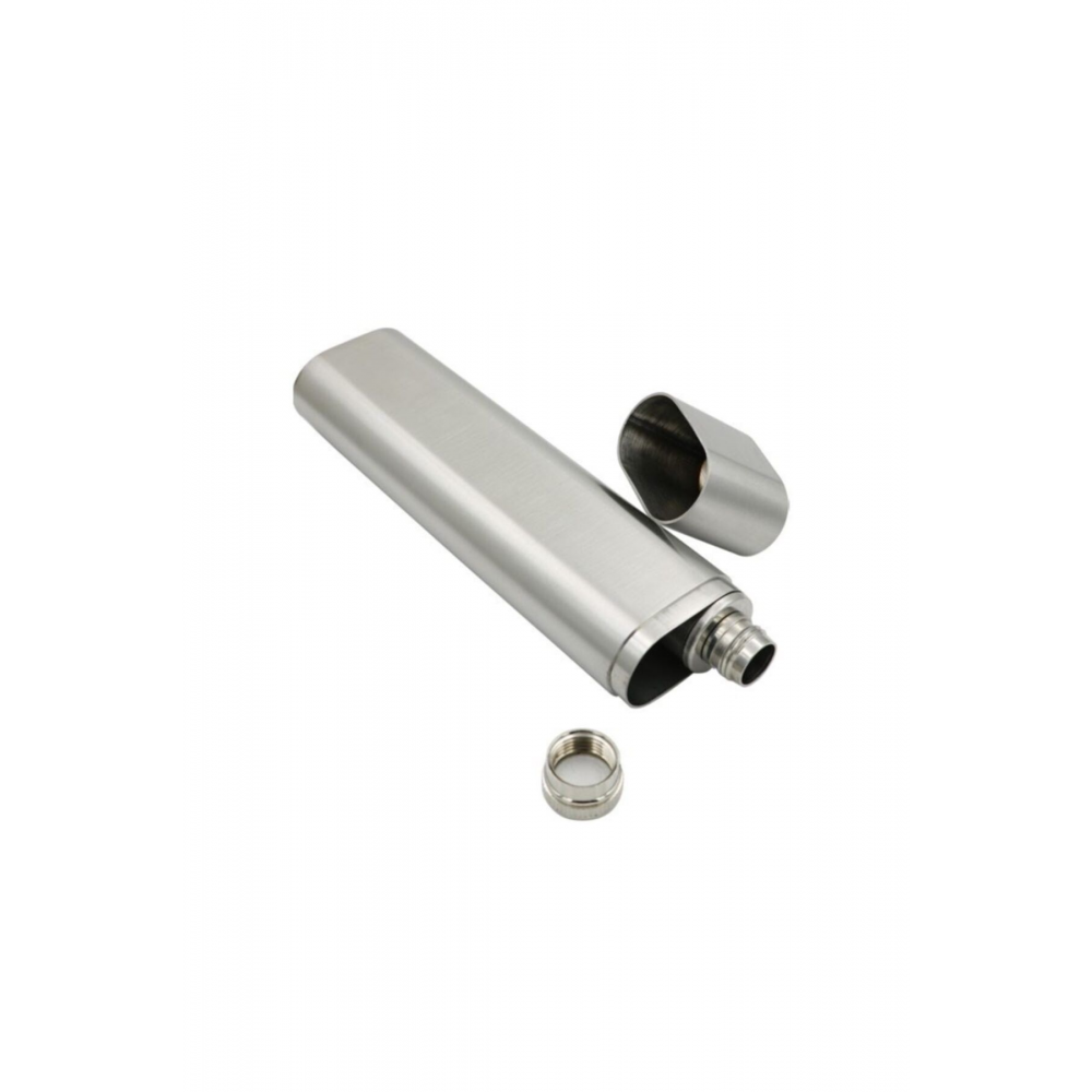 Çelik 2 Li Kapaklı Puro Kılıfı Ve Içki Matarası Hu32