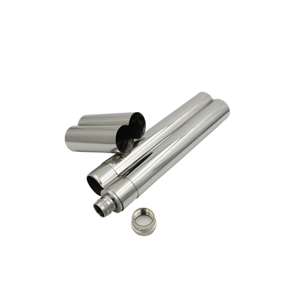 Çelik 2 Li Kapaklı Puro Kılıfı Ve Içki Matarası Ps01