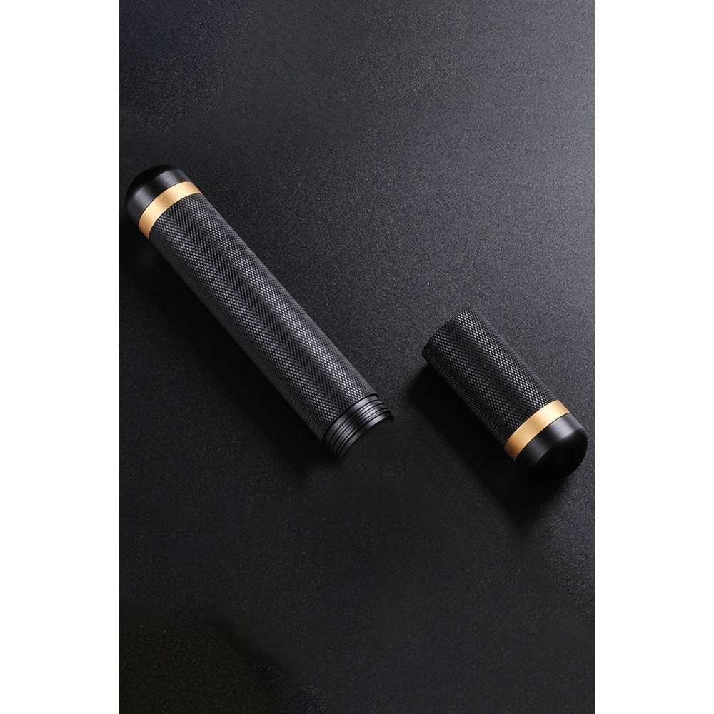 Siyah Aliminyum Tekli 52 Ring Puro Kılıfı Puro Kutusu Rb91sy