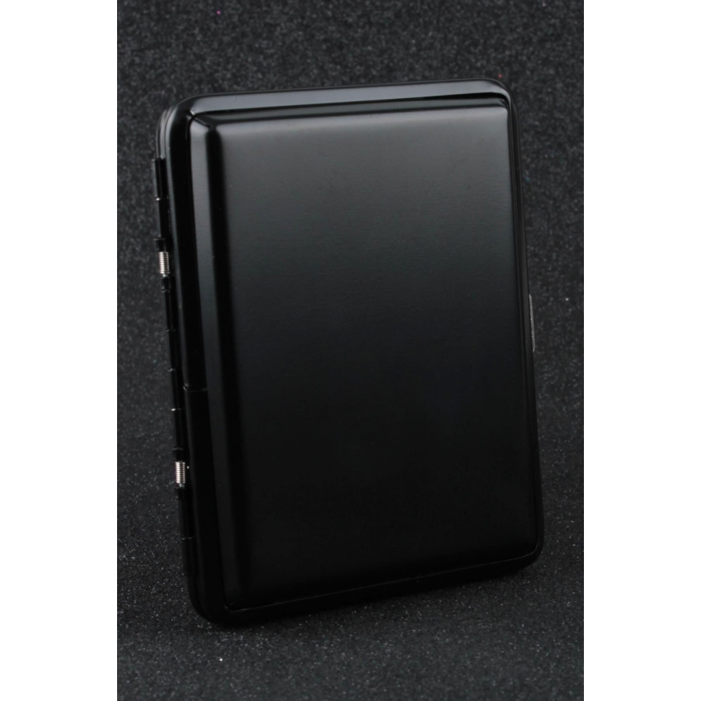 Siyah Mat Metal Sigara Tabakası Smtbkcb003r1