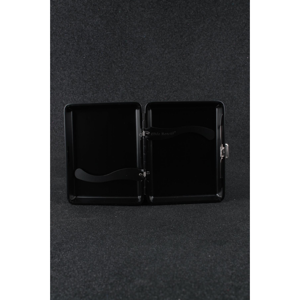 Siyah Mat Metal Sigara Tabakası Smtbkcb003r1