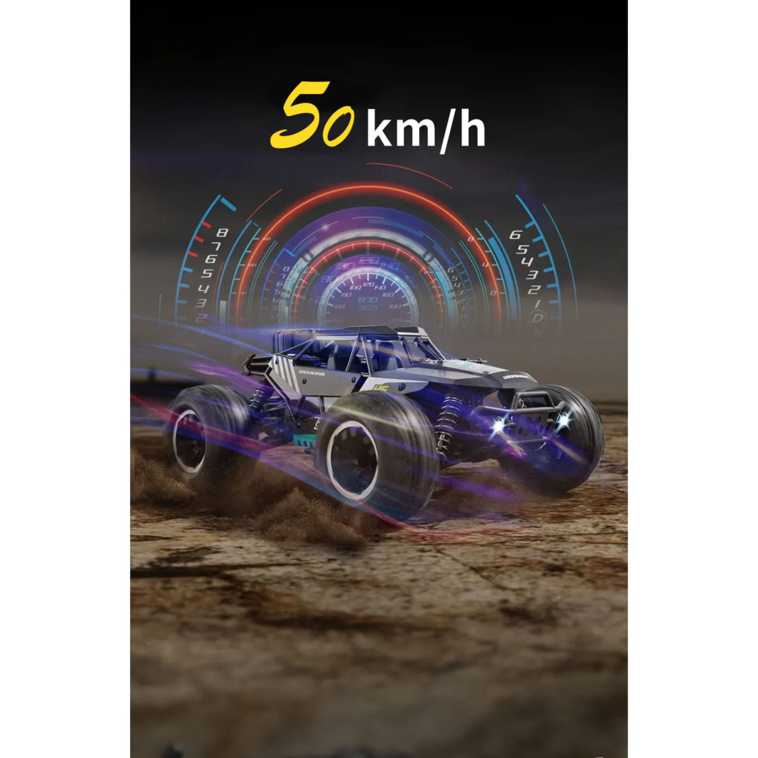 2.4ghz Metal Gövde Ve Metal Alaşım Rc 50km Hız Yapan Uzaktan Kumandalı Rc Araba