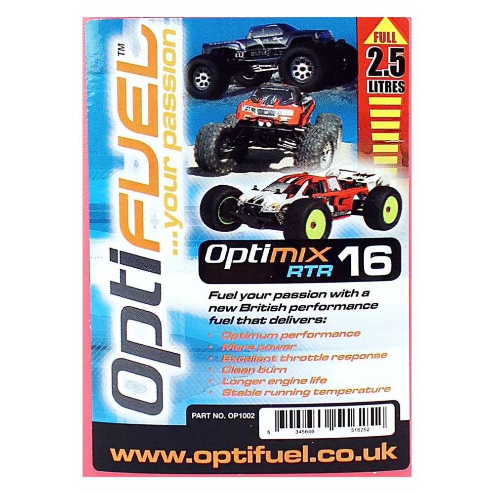 %16 Nitrometan Model Araba Yakıtı, 2.5 Litre