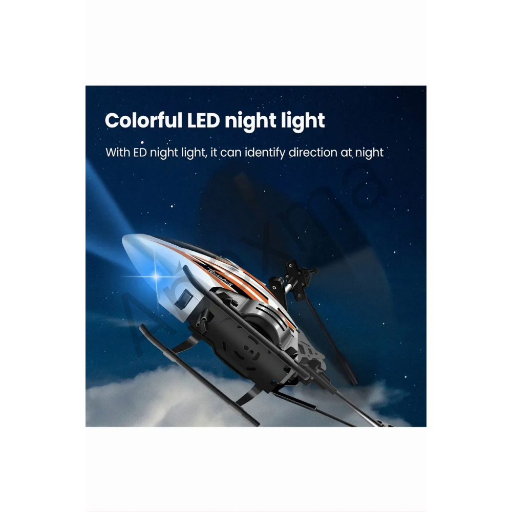 2.4GHz Uzaktan Kumandalı Metal Gövde Rc Helikopter - 3.5CH Full Fonksiyon Oyuncak Mavi Hava Aracı