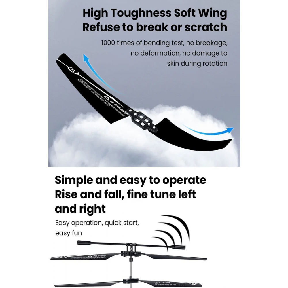 Metal Gövde RC Helikopter 2.4GHz Uzaktan Kumandalı 3.5CH Full Fonksiyon Hava Aracı