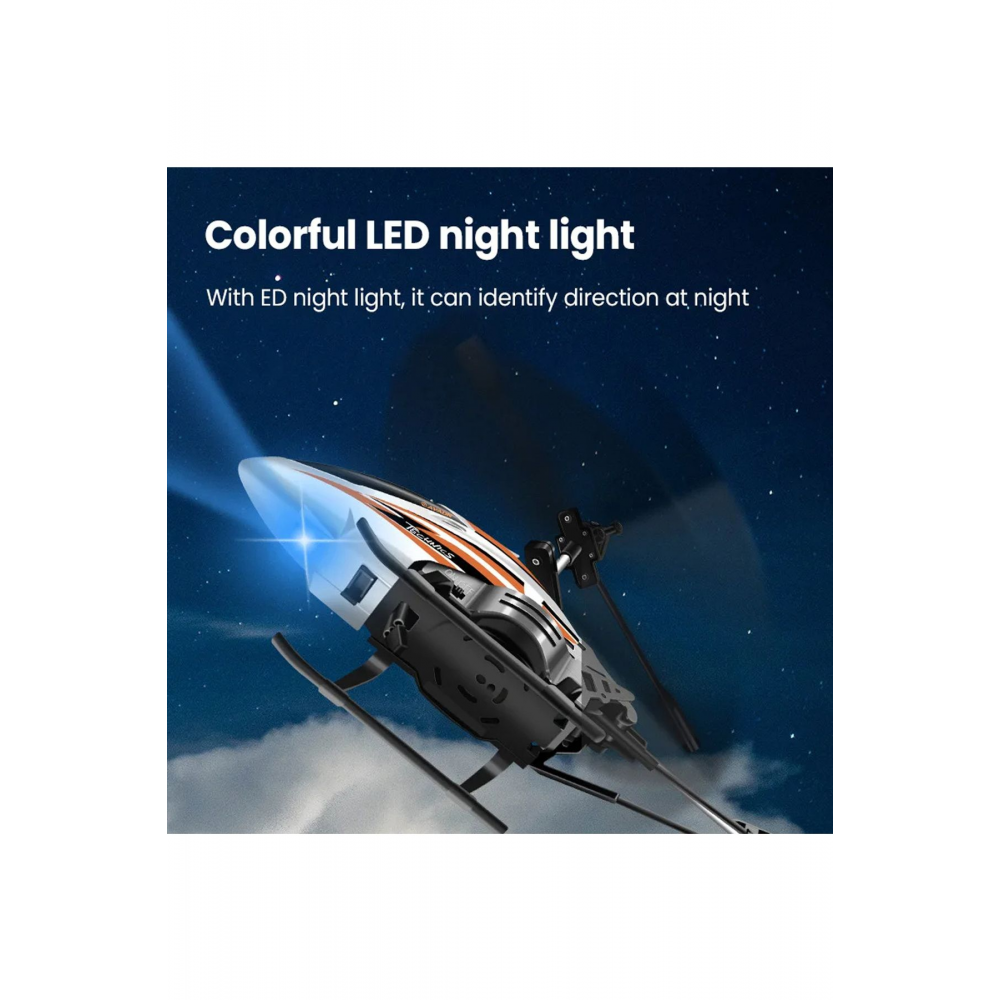 VICTOR Metal Gövde RC Helikopter 2.4GHz Uzaktan Kumandalı 3.5CH Full Fonksiyon Hava Aracı Gri