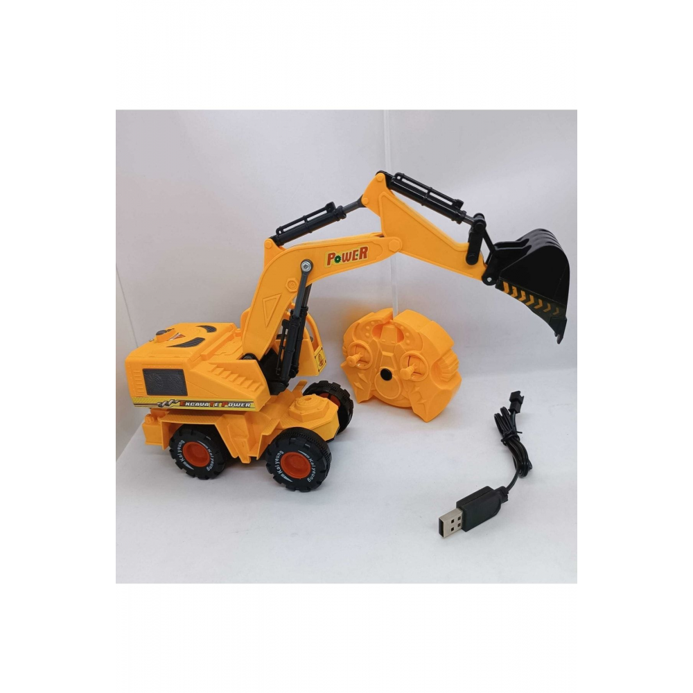 Uzaktan Kumandalı Iş Makinesi Şarjlı Kepçe Exkavatör Hediye Oyuncak