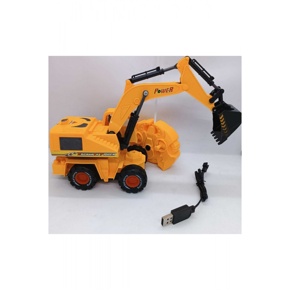 Uzaktan Kumandalı Iş Makinesi Şarjlı Kepçe Exkavatör Hediye Oyuncak