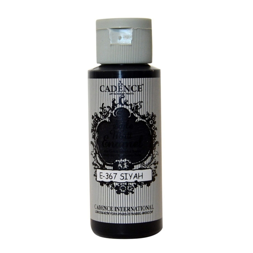 Style Mat Enamel Cam Boyası 367-siyah 59ml (porselen - Se