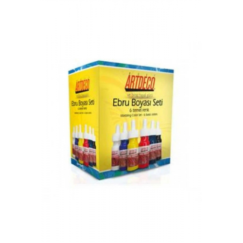 Ebru Boya Seti 6 Temel Renk