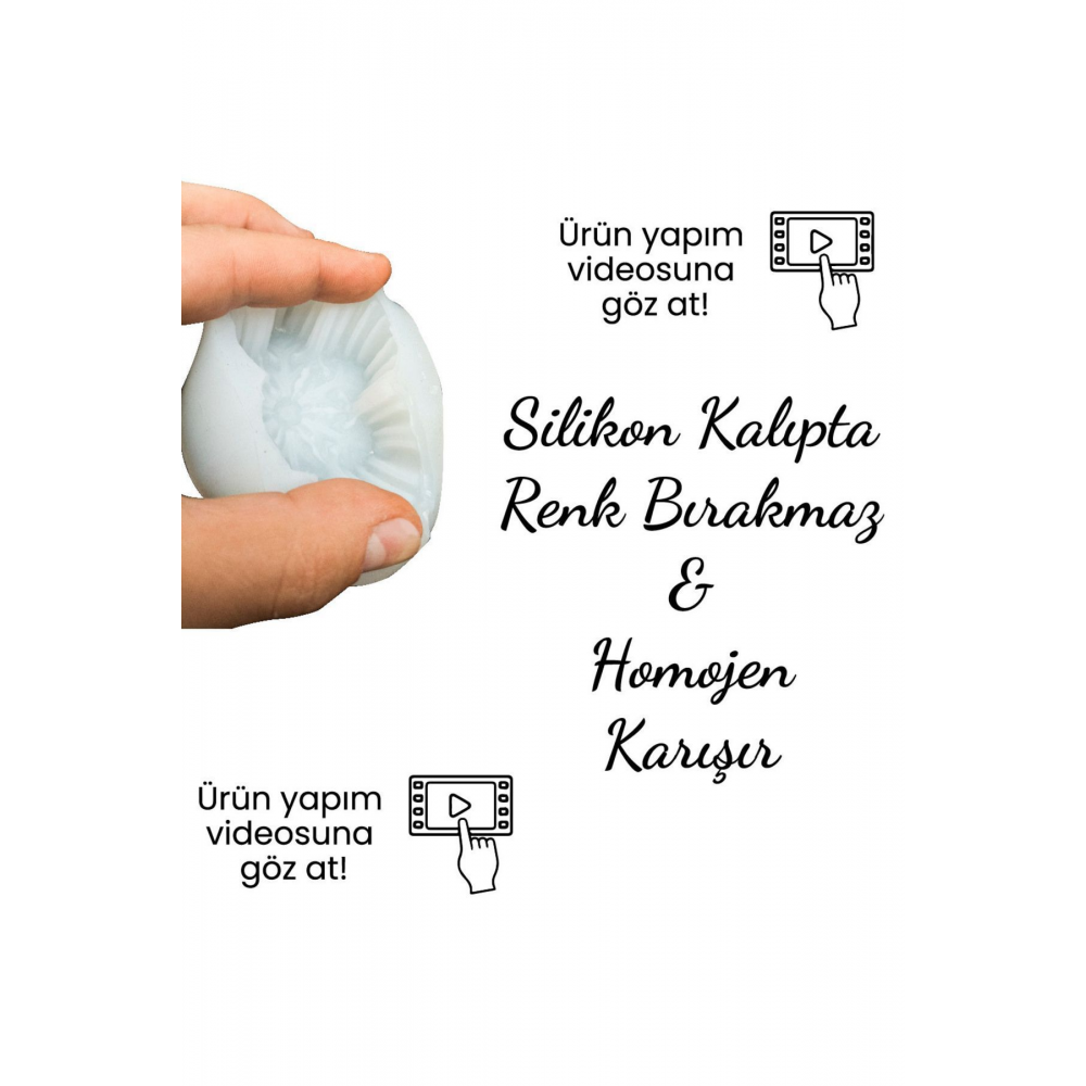 Floresan Mavi Mum Boyası 10 ml - Parafin Soya Wax Balmumu Mum Malzemeleri Için Ideal