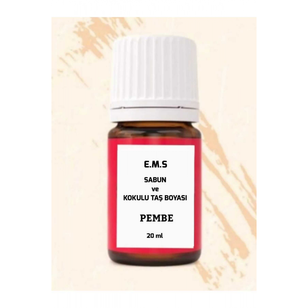 Pembe Sabun Ve Kokulu Taş Boyası Sabun Boyası Kokulu Taş Boyası Kolonya Boyası 20 Ml.