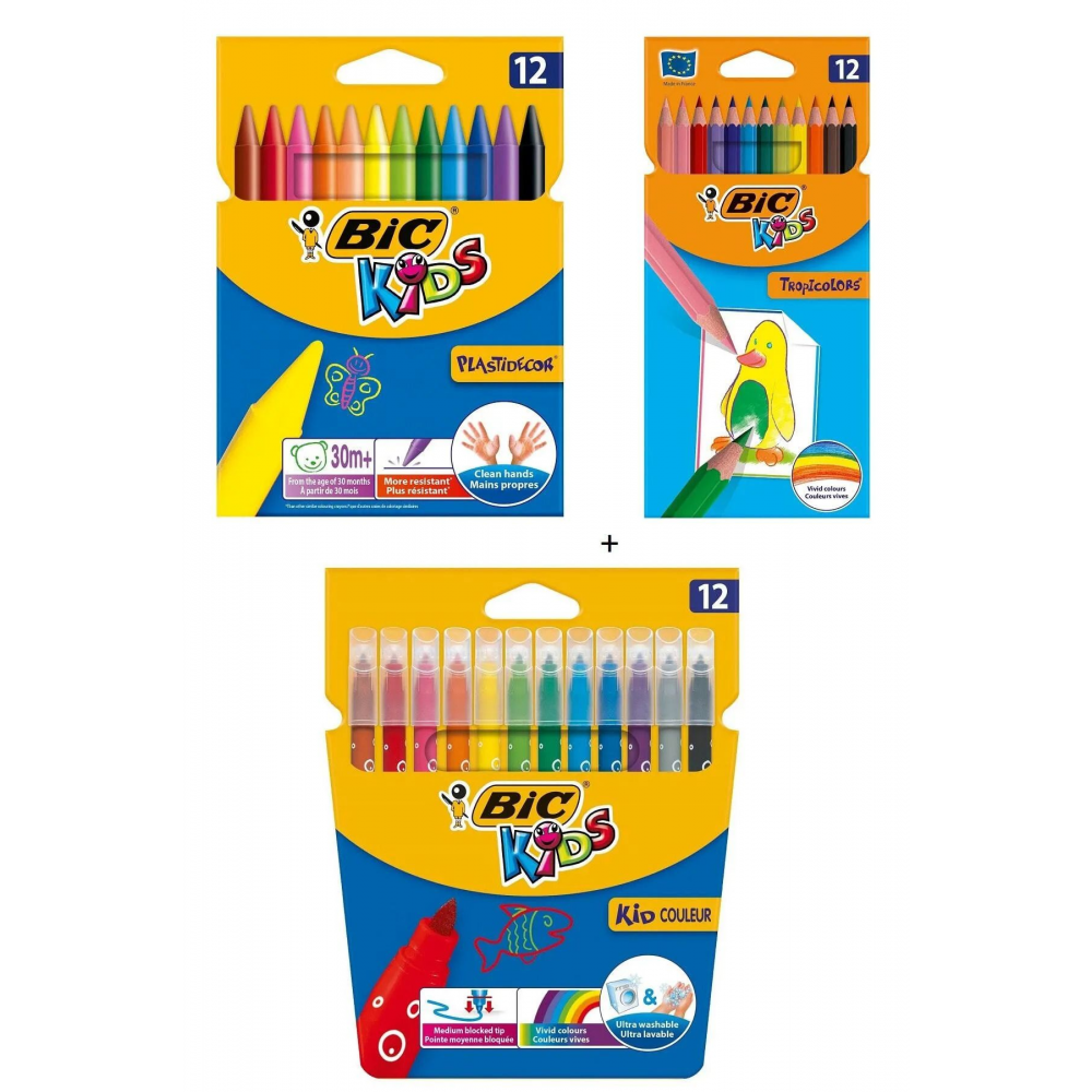 Pastel Boya Kalemi 12'li Kuru Boya Kalemi 12'li Yıkanabilir Keçeli Boya Kalemi 12'li