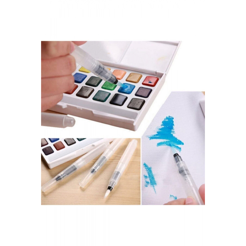 Kaligrafi Sulu Boya Hat Fırçası Su Hazneli Pilot Kalem Fiber Fırça