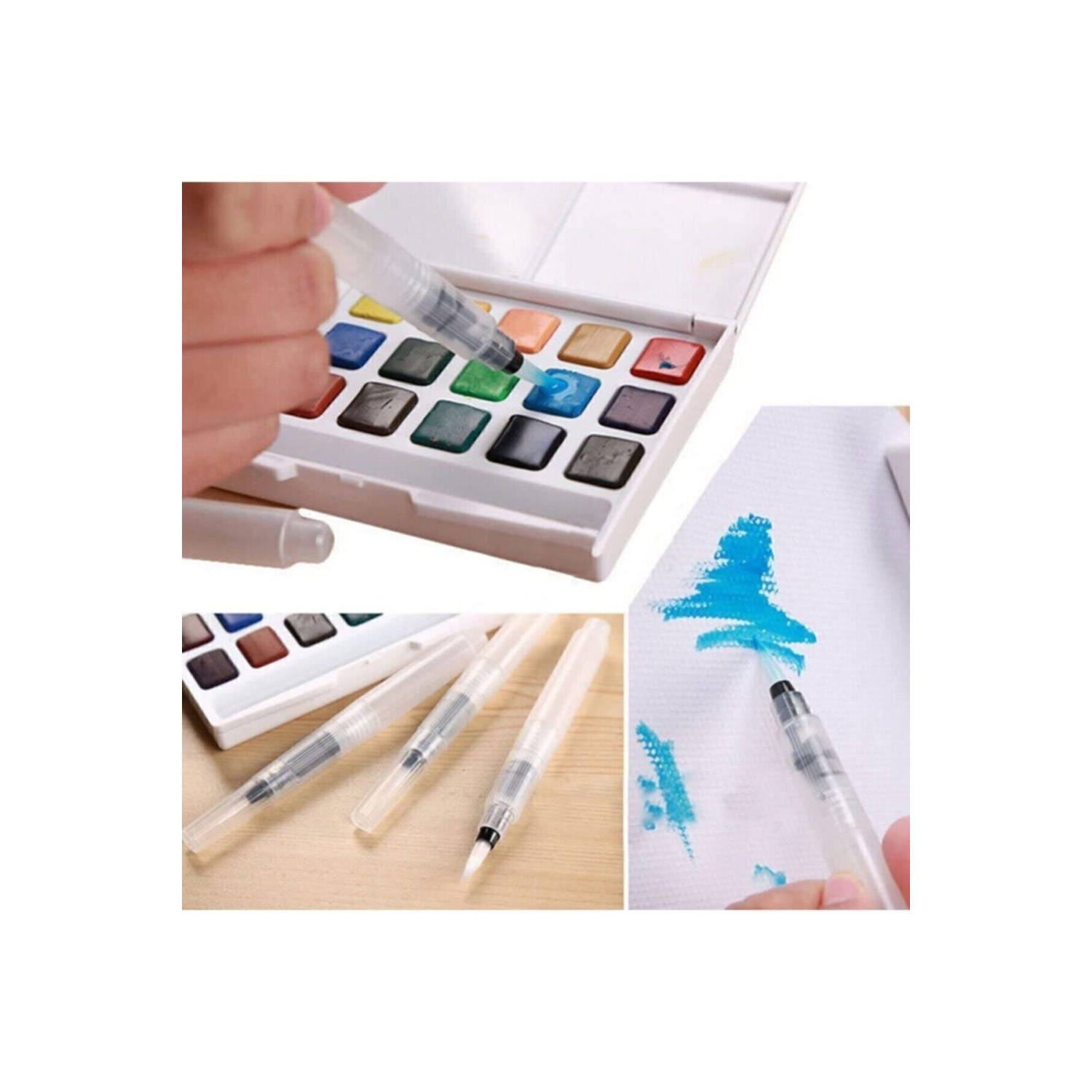 Kaligrafi Sulu Boya Hat Fırçası Su Hazneli Pilot Kalem Fiber Fırça