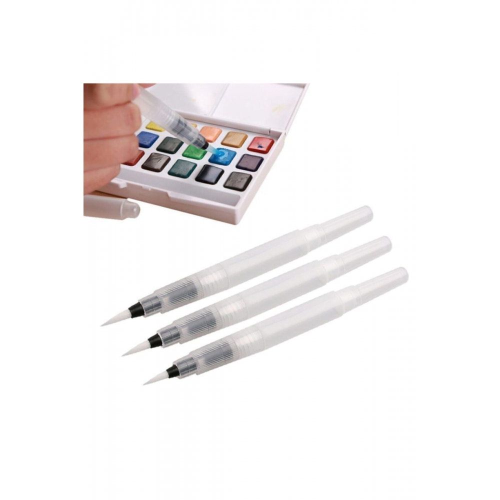 Kaligrafi Sulu Boya Hat Fırçası Su Hazneli Pilot Kalem Fiber Fırça