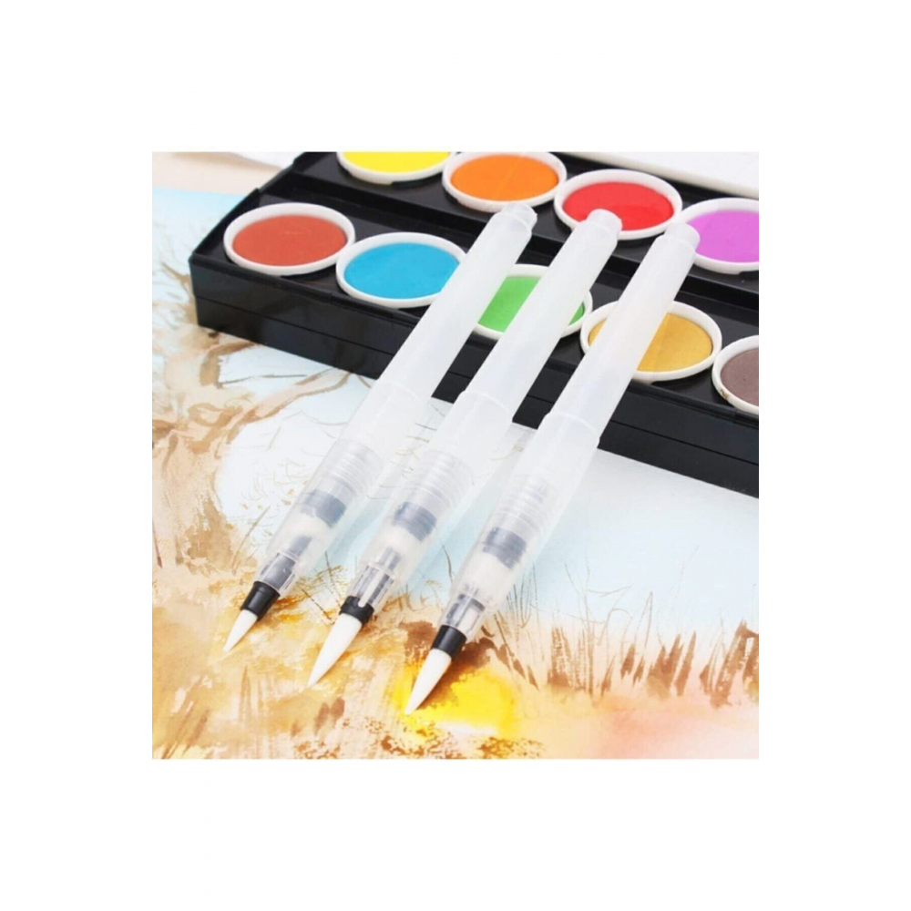 Kaligrafi Sulu Boya Hat Fırçası Su Hazneli Pilot Kalem Fiber Fırça