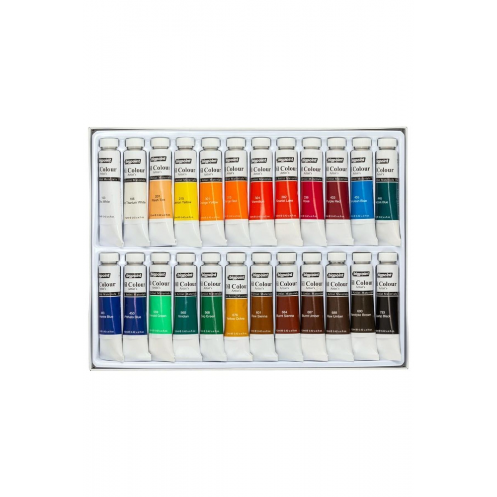 Yağlı Boya Seti 12 ml Tüp X 24 Renk