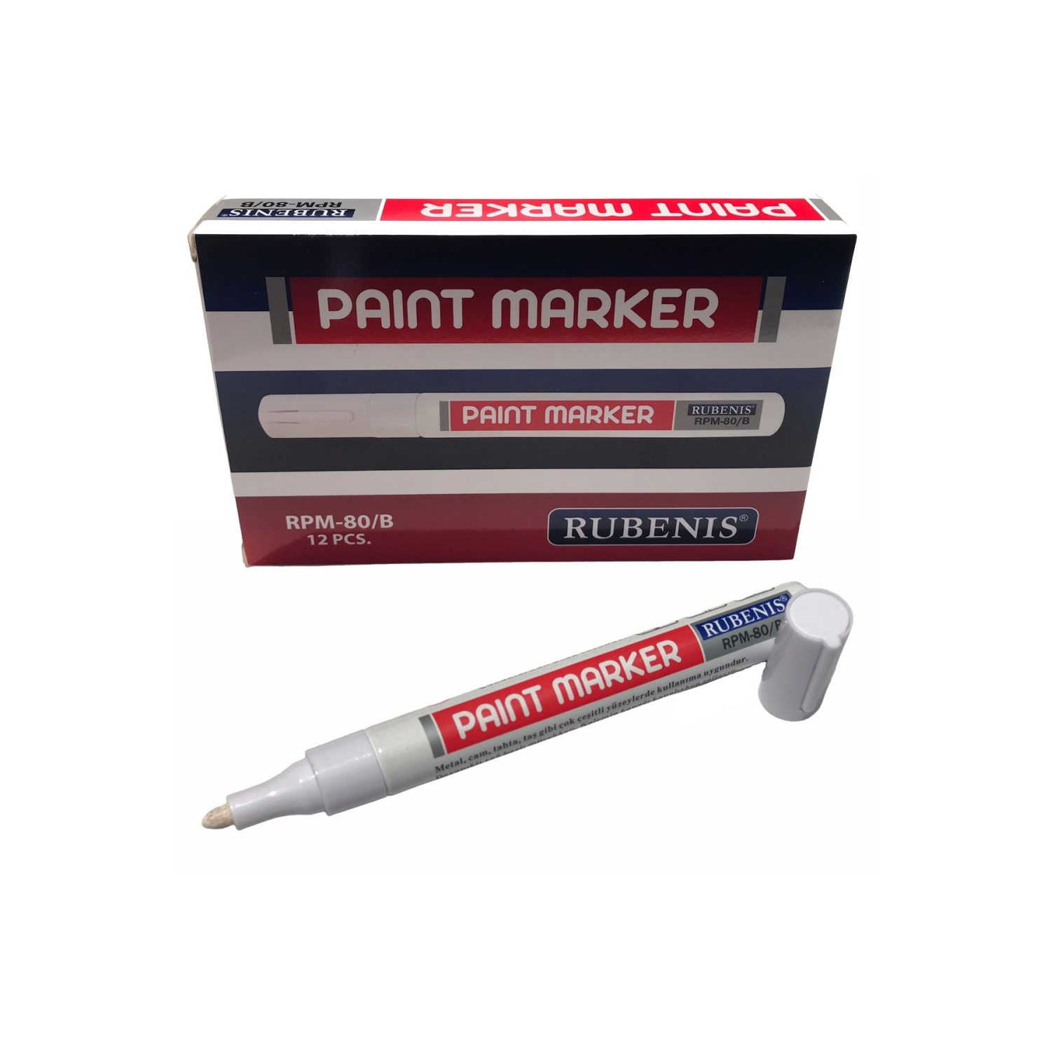 Paint Marker Kalem Beyaz Renk Rpm 80/b (ADET)