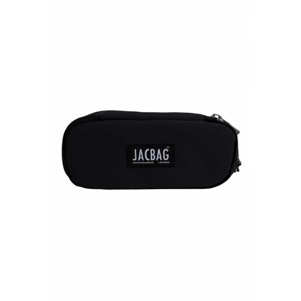 Oval Pencil Case-Oval Tip Geniş Iç Hacimli Siyah Kalem Kutusu Kalemlik