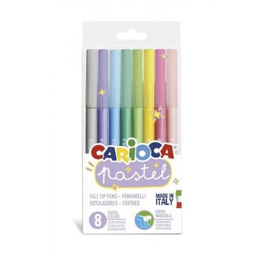 Pastel Renkler Süper Yıkanabilir Keçeli Boya Kalemi 8li